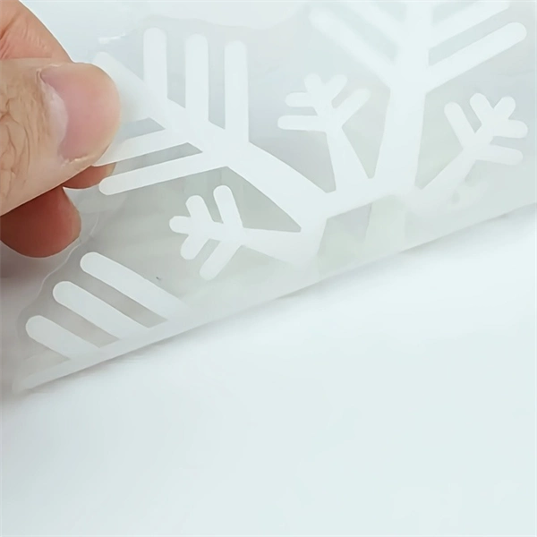 114-Piece Snowflake Window Clings - Reusable Static White Christmas Winter Decals for Glass Doors and Windows