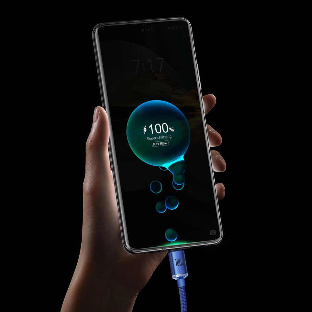 120W 6A Type C Cable Fast Charging and Data Transfer 1M/1.5M/2M