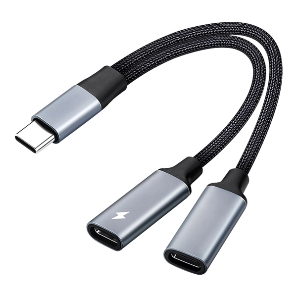 2-in-1 USB-C to 3.5mm Audio & Charging Adapter – Headphone Jack Splitter with Fast Charge Support