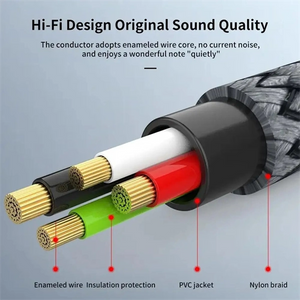2-in-1 USB to 3.5mm Audio Adapter – Microphone & Headphone Cable for Laptop & Desktop