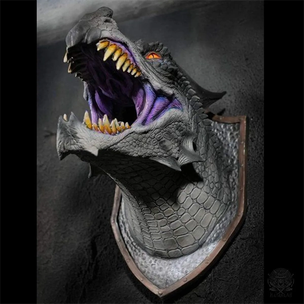 2025 3D Wall Mounted Dragon Sculpture with Illuminating Wall Glow Spray