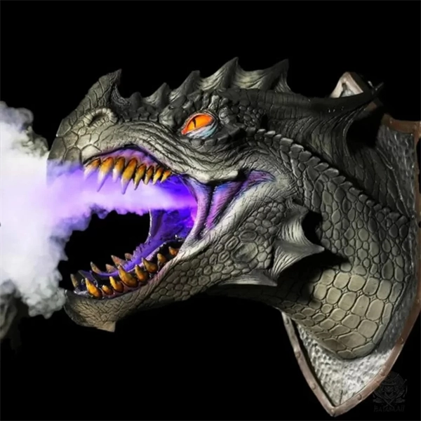 2025 3D Wall Mounted Dragon Sculpture with Illuminating Wall Glow Spray