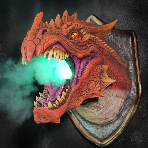 2025 3D Wall Mounted Dragon Sculpture with Illuminating Wall Glow Spray