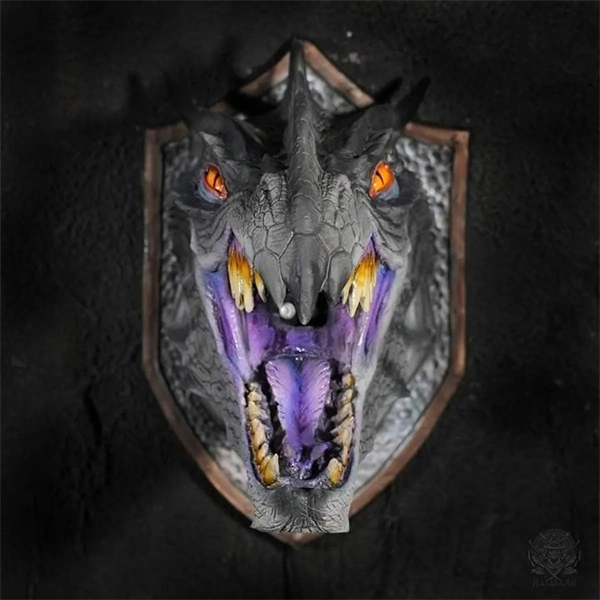 2025 3D Wall Mounted Dragon Sculpture with Illuminating Wall Glow Spray