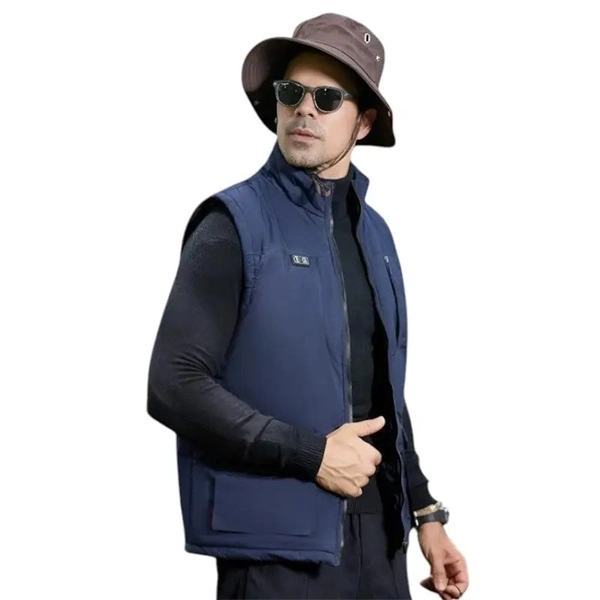 2025 Men’s Winter Heated Vest – 11-Zone Electric Heating Outdoor Jacket
