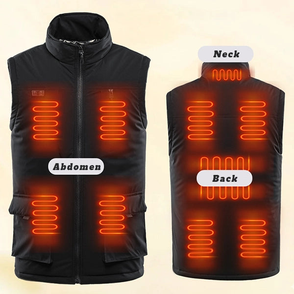 2025 Men’s Winter Heated Vest – 11-Zone Electric Heating Outdoor Jacket