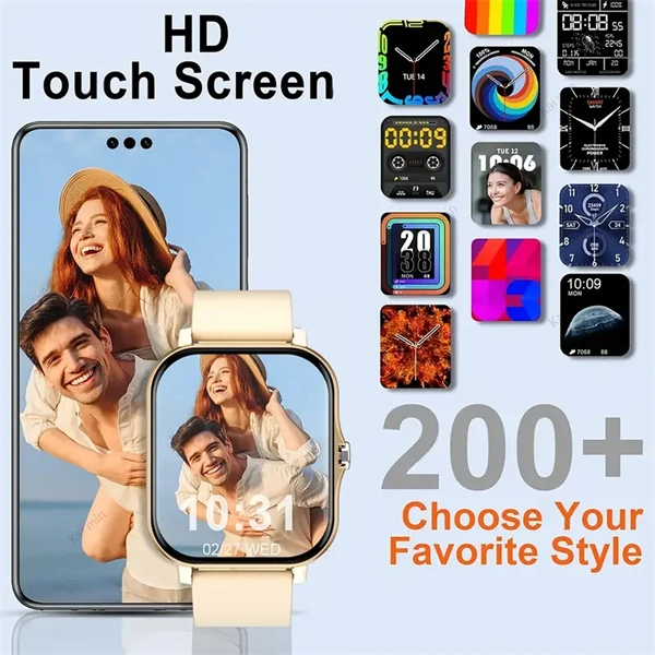 2025 Smart Watch Bluetooth Talking Blood Oxygen/Blood Pressure Monitor Smart Watch for Women Men Holiday Gift