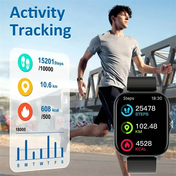 2025 Smart Watch Bluetooth Talking Blood Oxygen/Blood Pressure Monitor Smart Watch for Women Men Holiday Gift