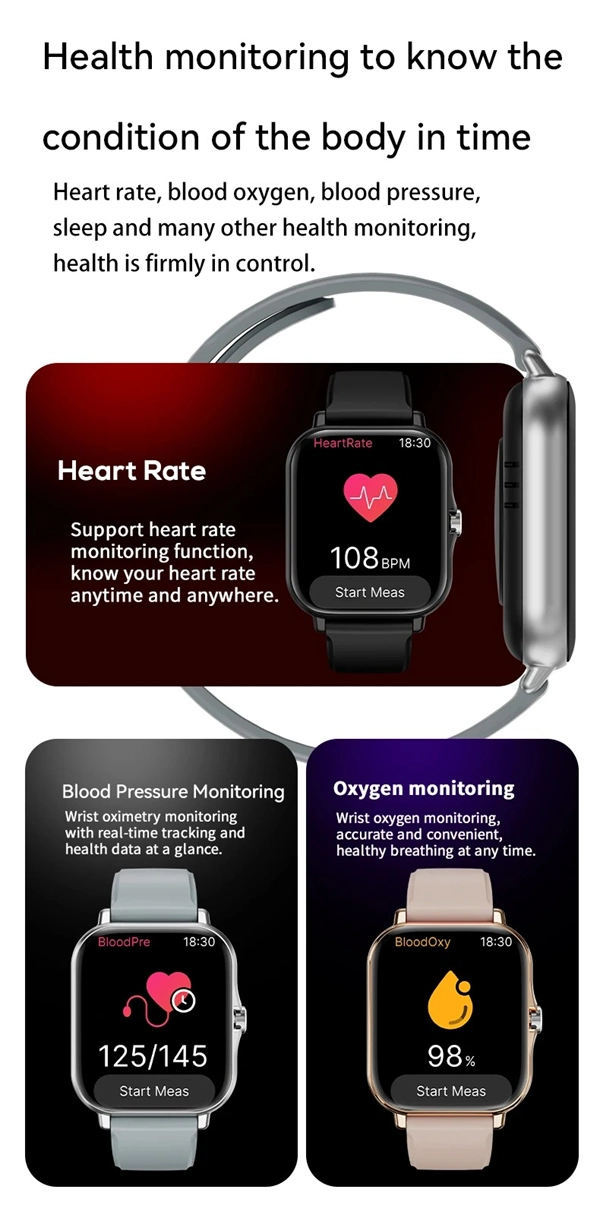 2025 Smart Watch for Men & Women - Bluetooth Call, Full Touch Screen, Heart Rate Monitor, Fitness Tracker, Sports Watch, Perfect Gift