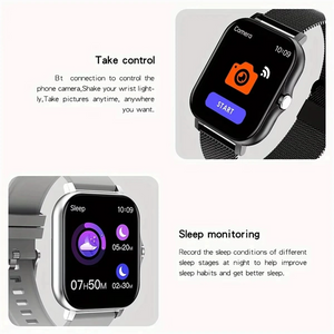2025 Smart Watch for Men & Women - Bluetooth Call, Full Touch Screen, Heart Rate Monitor, Fitness Tracker, Sports Watch, Perfect Gift