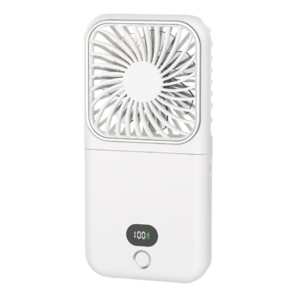 3-in-1 Foldable Personal Fan with Built-in Makeup Mirror Handheld & Wearable for Women