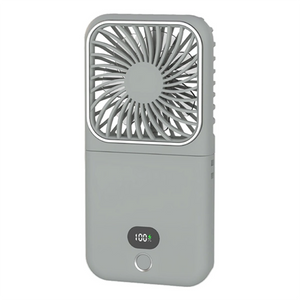 3-in-1 Foldable Personal Fan with Built-in Makeup Mirror Handheld & Wearable for Women