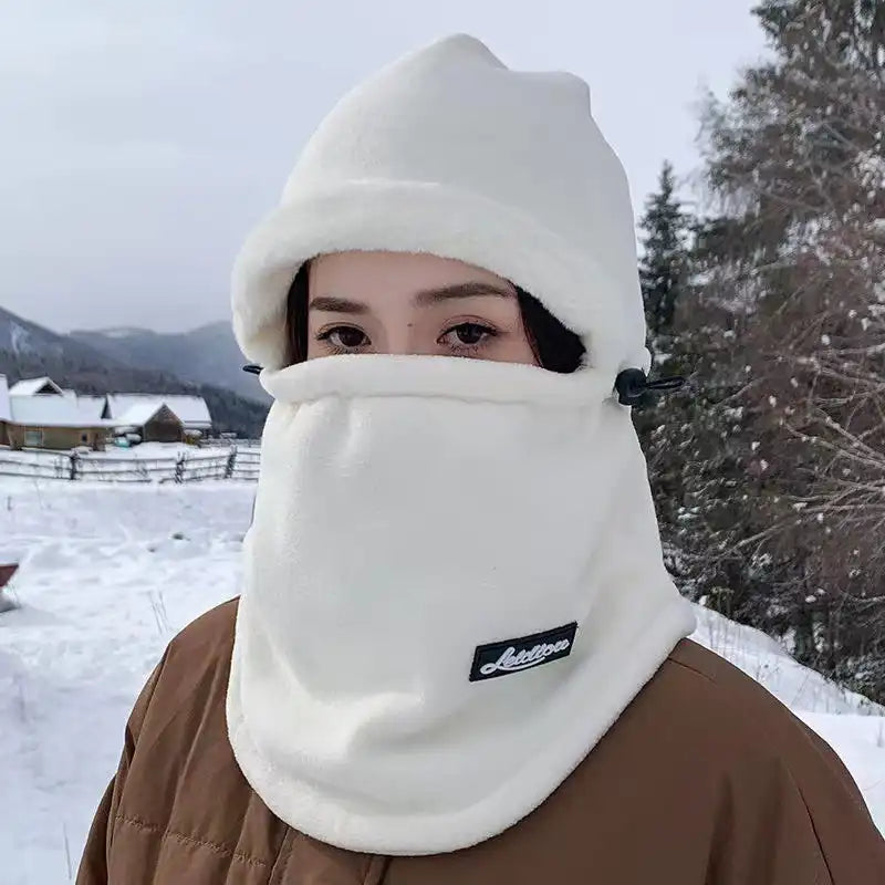 3-in-1 Unisex Thermal Beanie with Earmuffs & Face Mask for Skiing, Running, Cycling