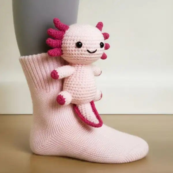 3D Knit Animal Socks - Ultra Soft & Non-Slip Gripper Socks for Christmas
