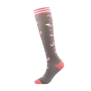 ROYALUCK Compression Socks Cartoon Pattern Sports Football Running Socks Stretch Socks