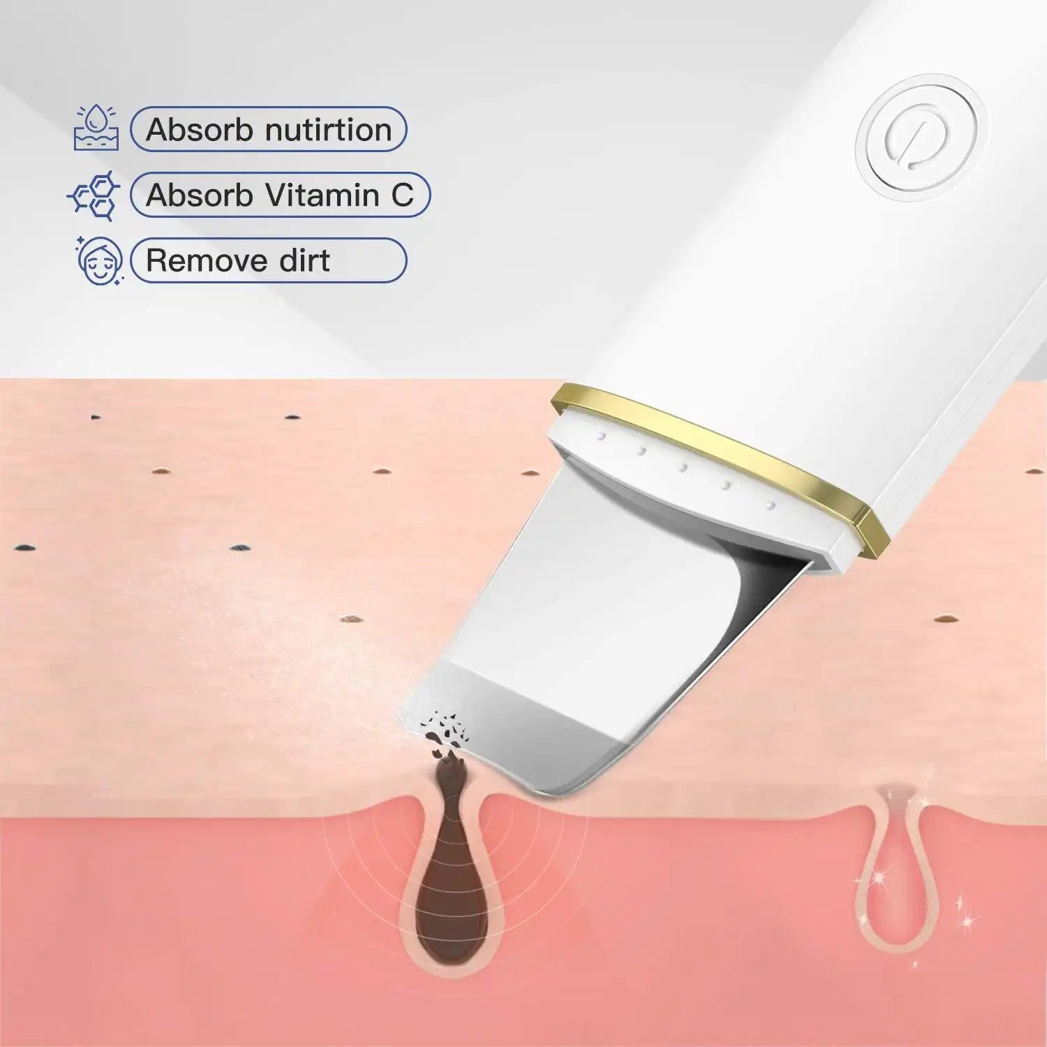 4-Speed Ultrasonic Facial Cleanser - Rechargeable Exfoliating Device