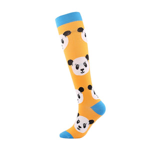 ROYALUCK Compression Socks Cartoon Pattern Sports Football Running Socks Stretch Socks