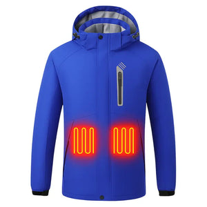 8-Zone Smart Heating Jacket Outdoor Ski Parka - USB-Powered & Weatherproof
