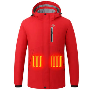 8-Zone Smart Heating Jacket Outdoor Ski Parka - USB-Powered & Weatherproof