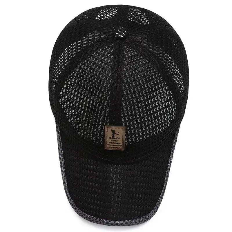 Adjustable Unisex Baseball Cap - Mesh Design for Breathability