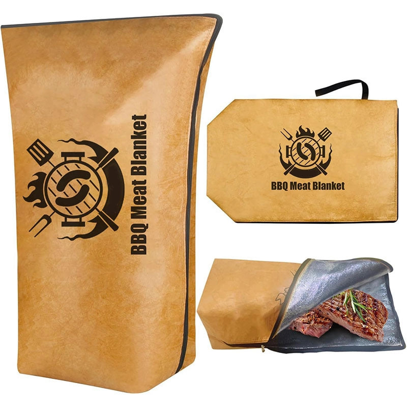 Reusable Insulated Bag BBQ Meat Resting Blanket for Brisket, Pork Shoulders, Turkey