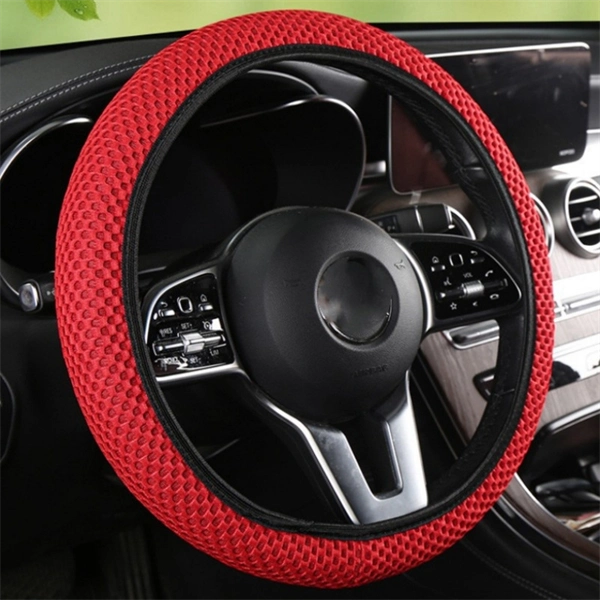 Breathable Steering Wheel Cover 15 Inch - Ice Silk Microfiber Anti-Slip Grip | Universal Fit for All Seasons