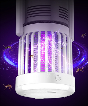 3-in-1 Camping Fan, Mosquito Zapper & Night Light – Portable Outdoor LED Lantern with USB Rechargeable for Outdoor and Indoor