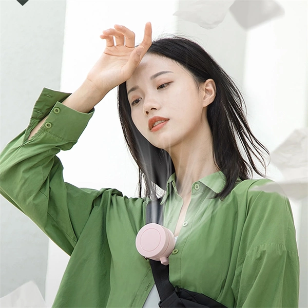 Clip-on Waist Fan with 900mAh Battery Hands-Free Portable Cooling for Outdoor Work