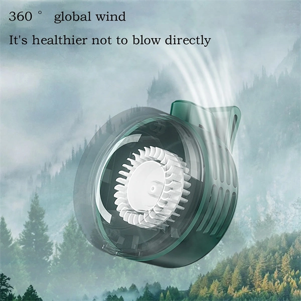 Clip-on Waist Fan with 900mAh Battery Hands-Free Portable Cooling for Outdoor Work