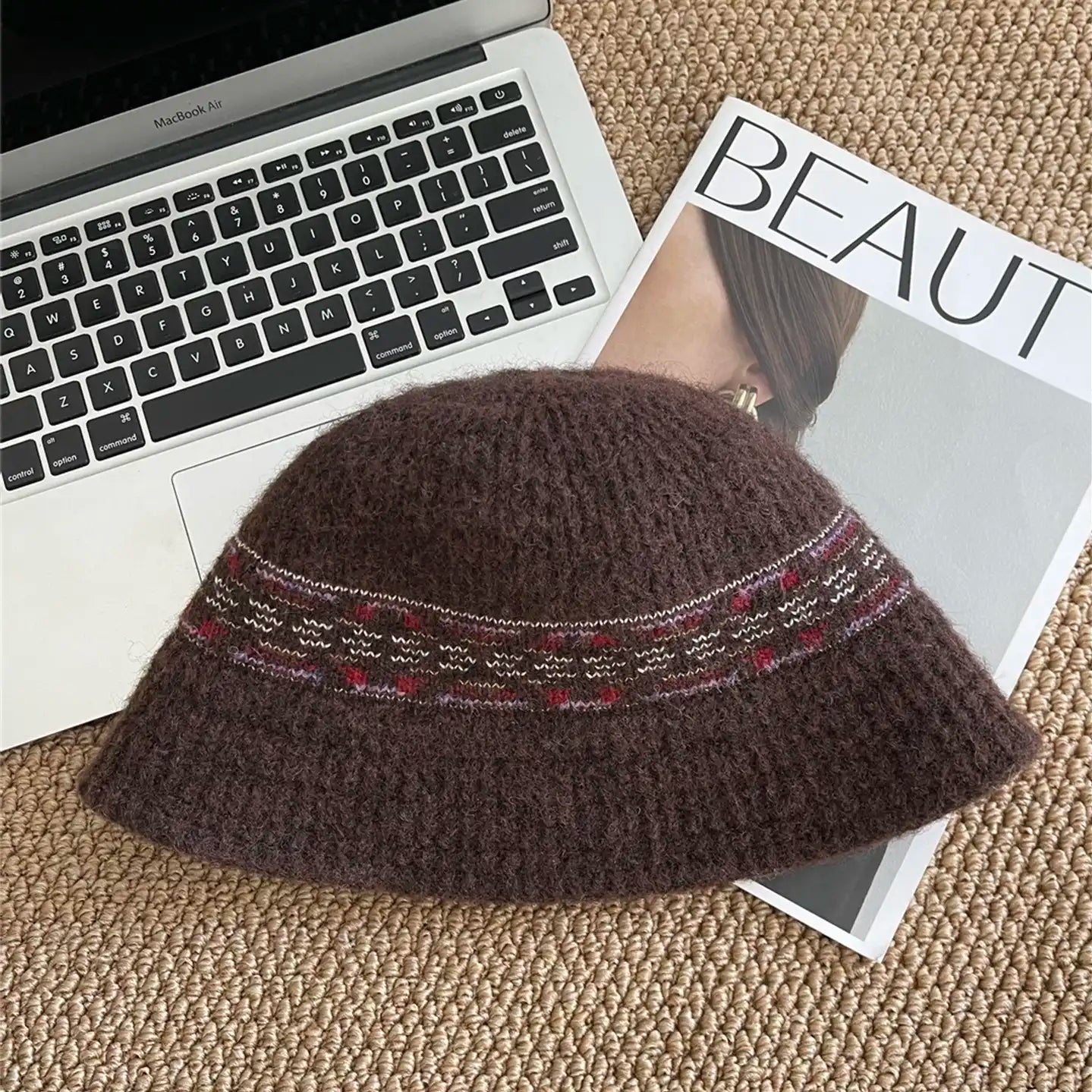 Cozy Cable Knit Bucket Hat for Winte