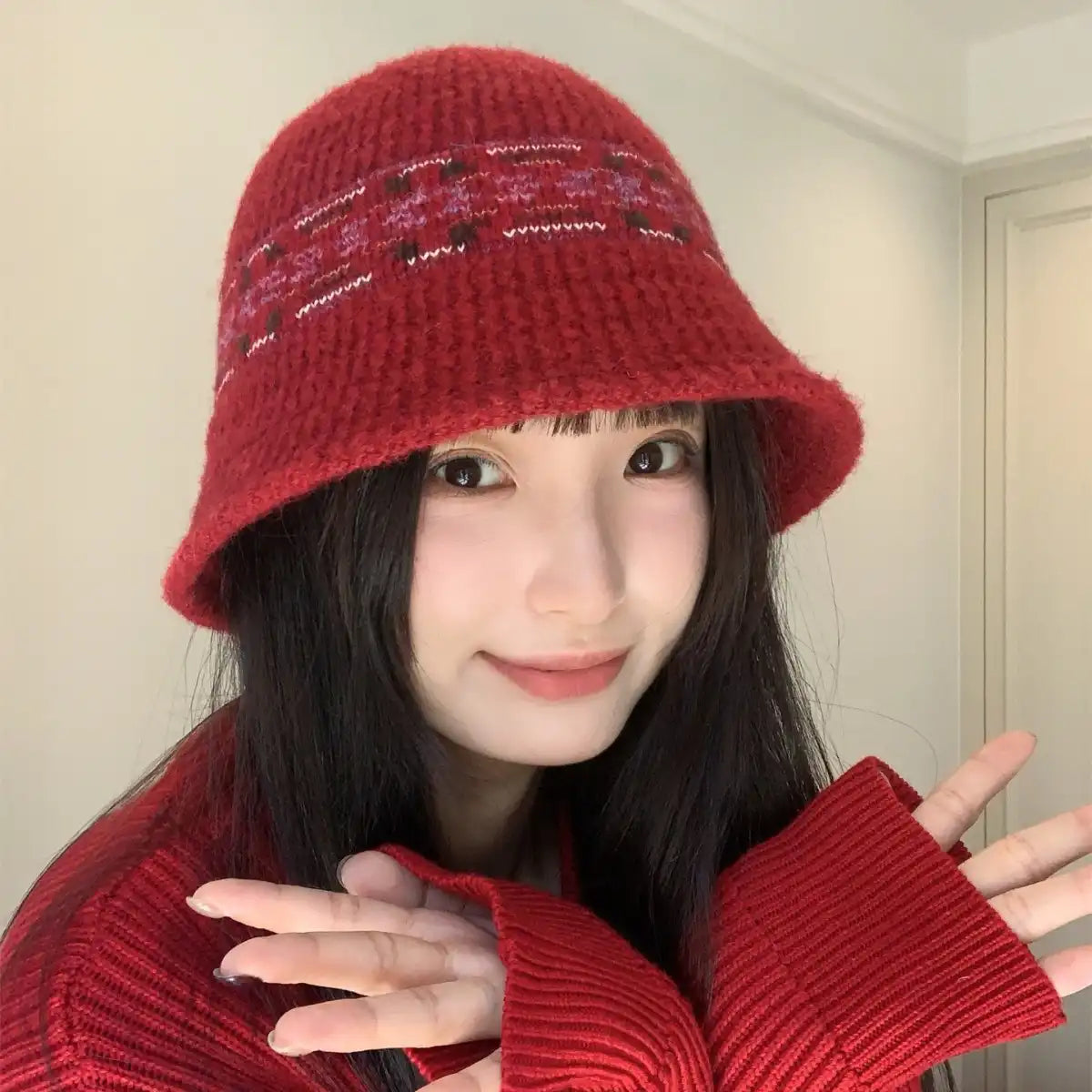 Cozy Cable Knit Bucket Hat for Winte