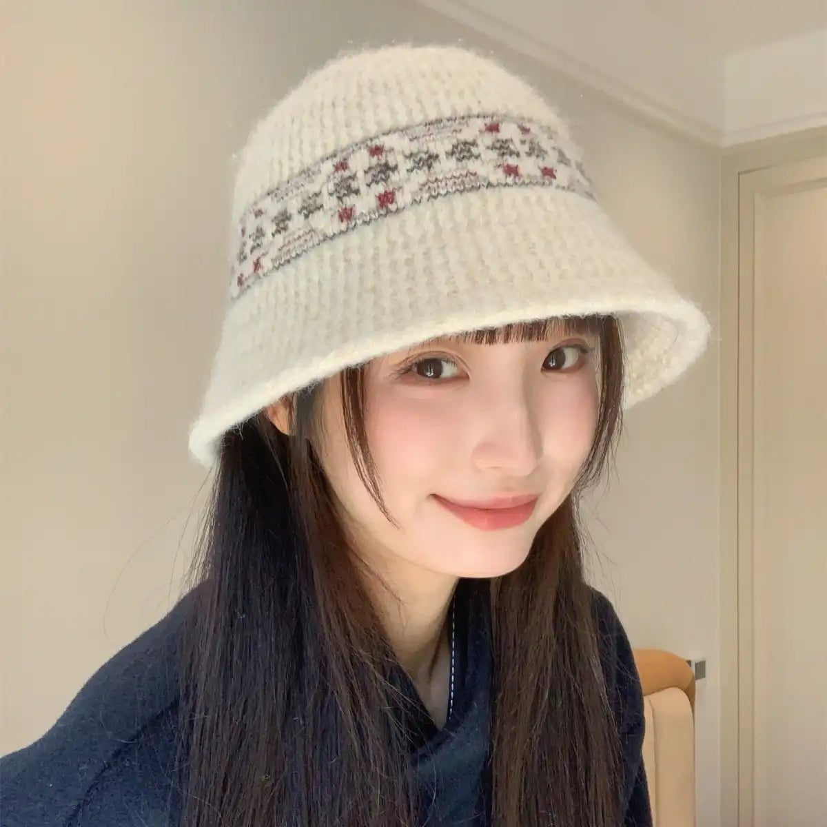 Cozy Cable Knit Bucket Hat for Winte