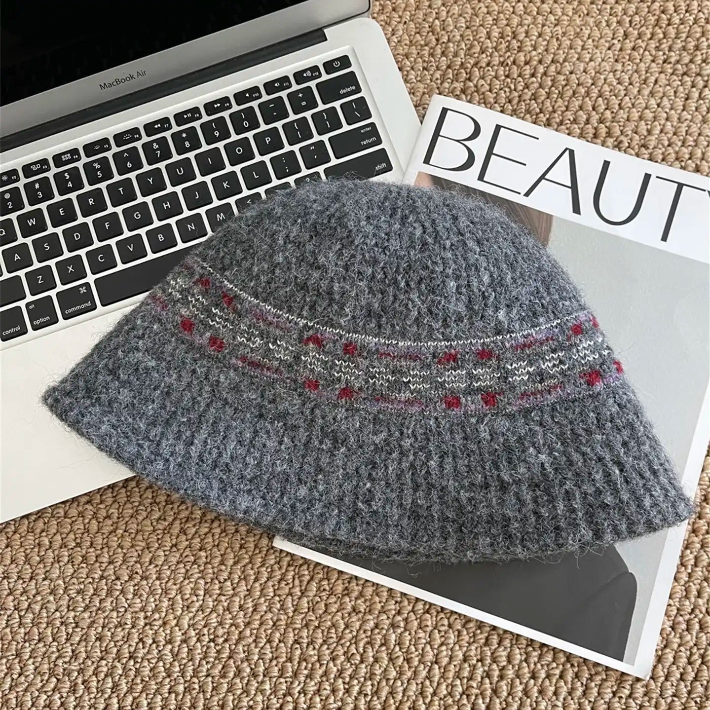 Cozy Cable Knit Bucket Hat for Winte