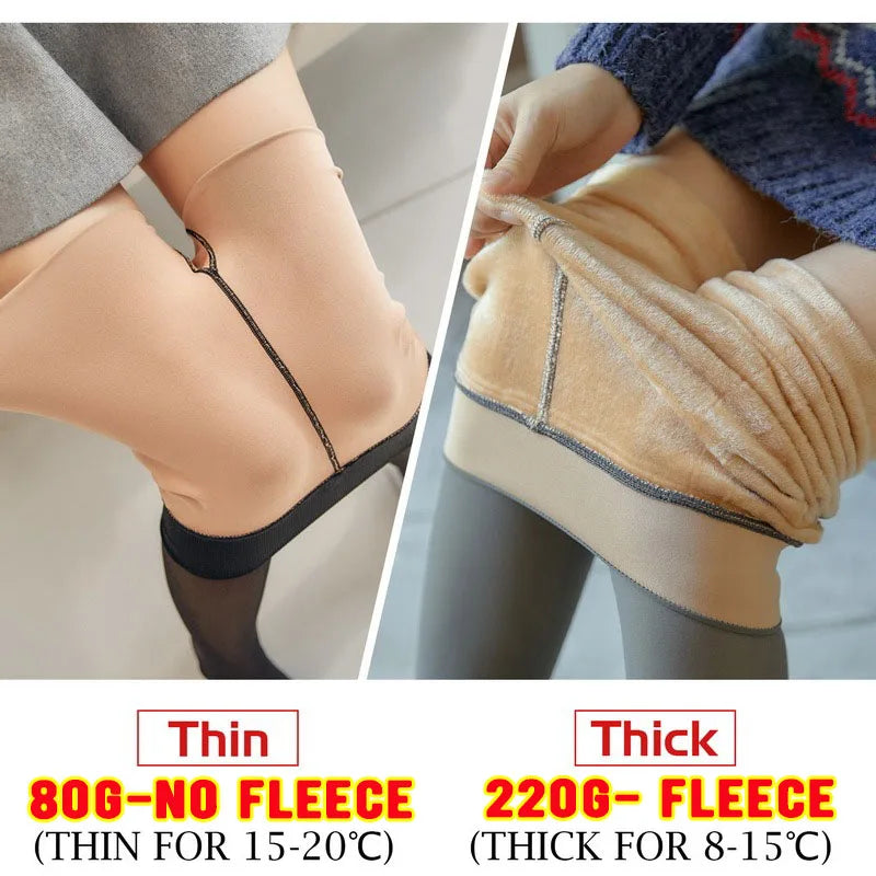 Cozy Fleece Thermal Leggings for Women