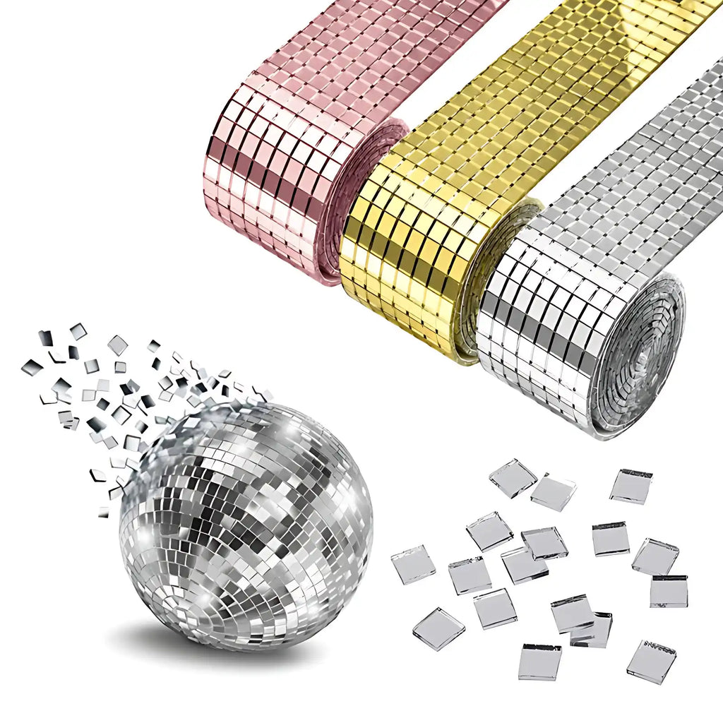 DIY Creative Mirror Glass Mosaic Stickers for Wall Decoration