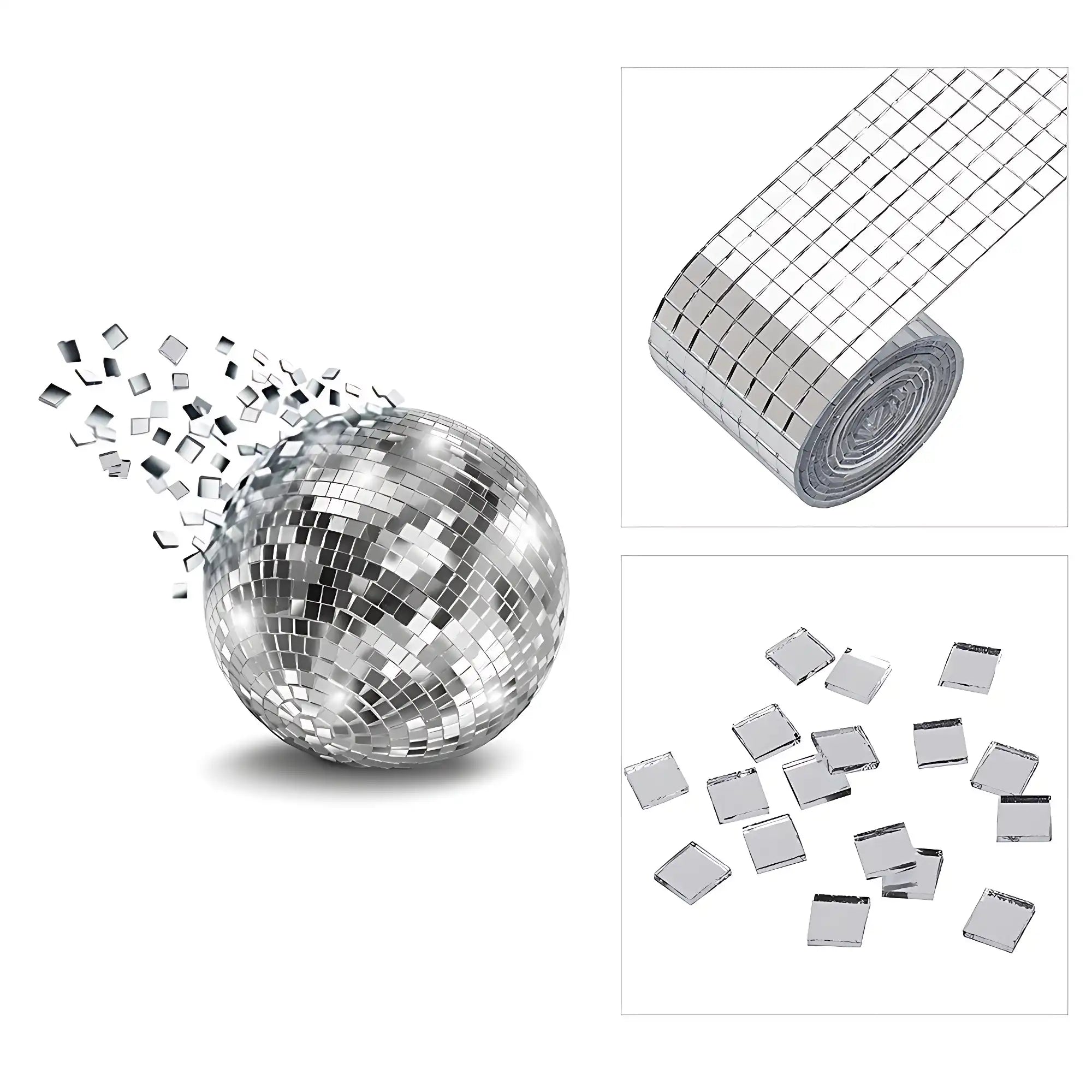 DIY Creative Mirror Glass Mosaic Stickers for Wall Decoration