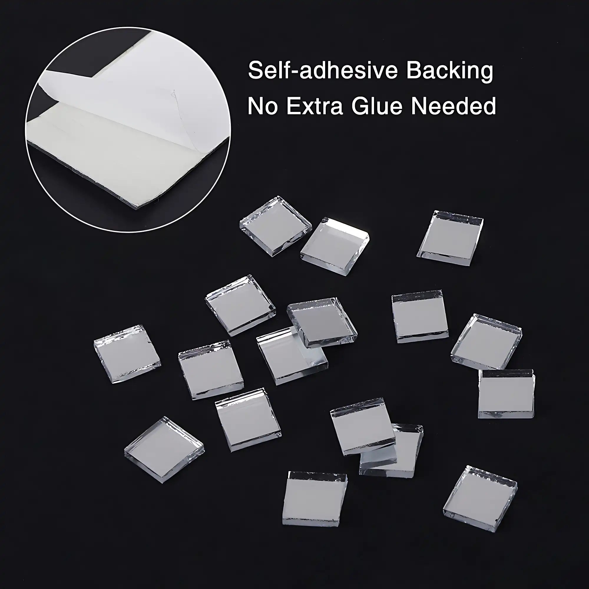 DIY Creative Mirror Glass Mosaic Stickers for Wall Decoration