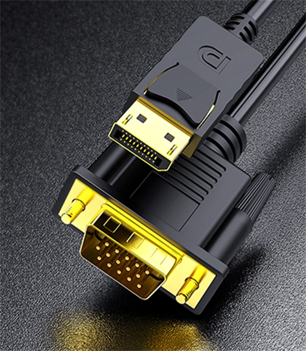 DP to VGA Adapter Cable - High-Definition Converter for Laptop, TV, Monitor, Projector