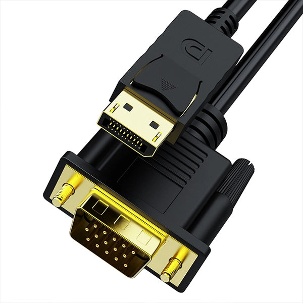 DP to VGA Adapter Cable - High-Definition Converter for Laptop, TV, Monitor, Projector