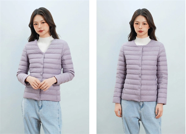 90% Down Filled Jacket - Women's Long Sleeve Winter Outerwear