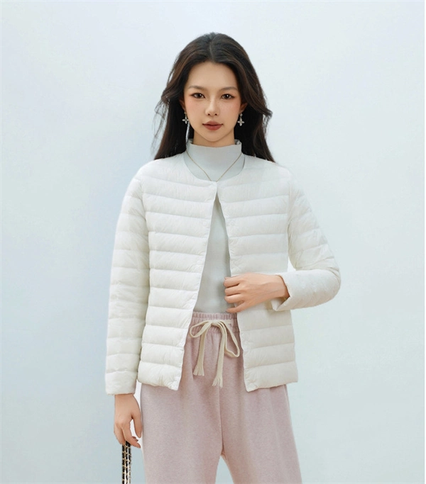 90% Down Filled Jacket - Women's Long Sleeve Winter Outerwear