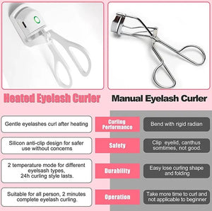 USB Rechargeable Electric Eyelash Curler Heated Eyelash Curler Rechargeable