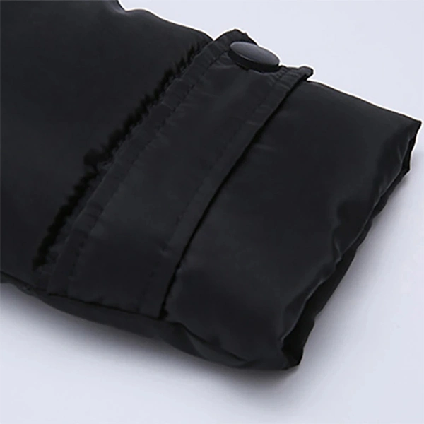 Girls' Winter Puffer Jacket with Letter Print – Warm Down Coat for Kids 4-12, Long Sleeve, Daily & School Wear