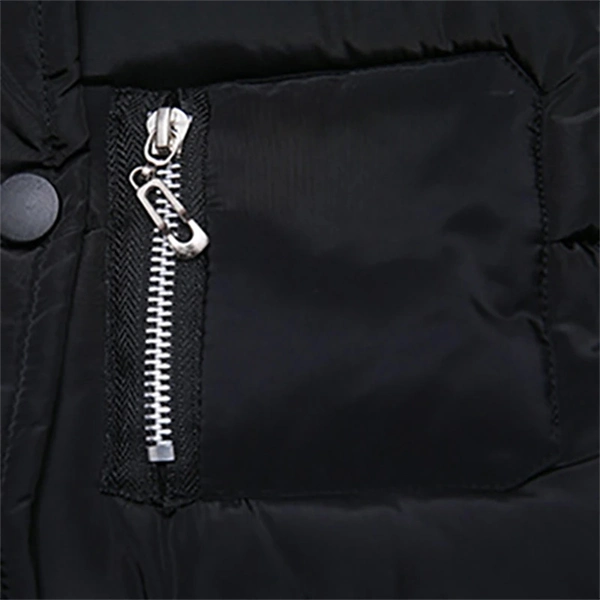 Girls' Winter Puffer Jacket with Letter Print – Warm Down Coat for Kids 4-12, Long Sleeve, Daily & School Wear