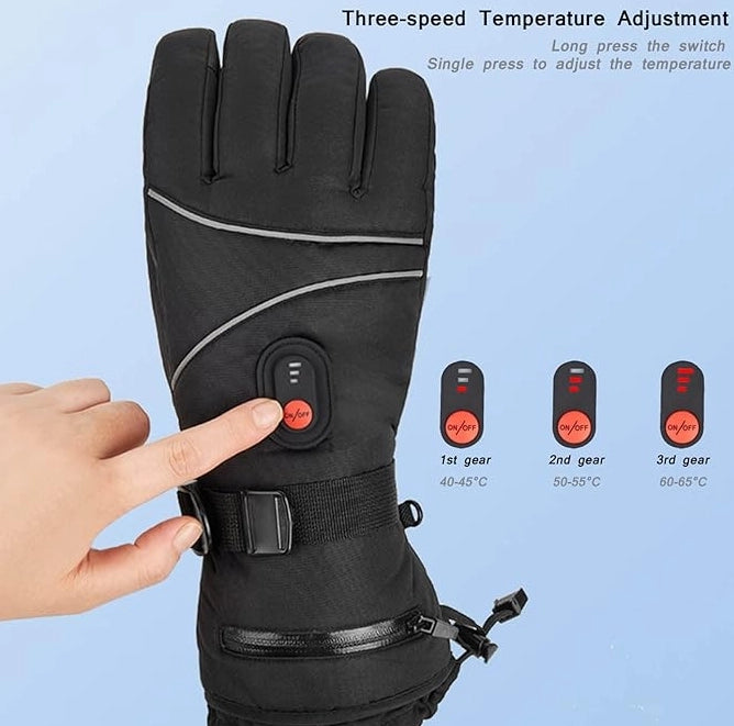 Rechargeable Heated Gloves Battery Heated Ski Gloves