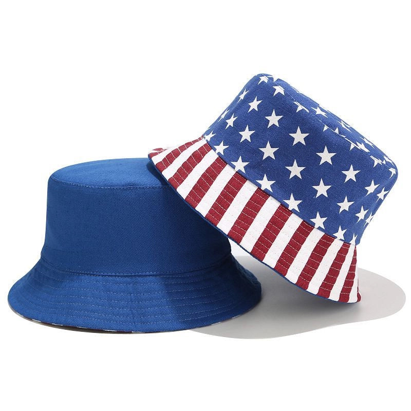 Unisex American Flag Summer Beach Sun Cap for Women Men