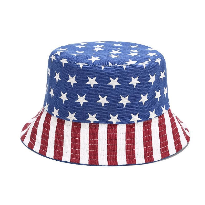 Unisex American Flag Summer Beach Sun Cap for Women Men