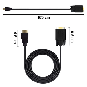 HDMI to VGA Adapter Cable – High-Definition Video Conversion for PC, Monitor & Projector