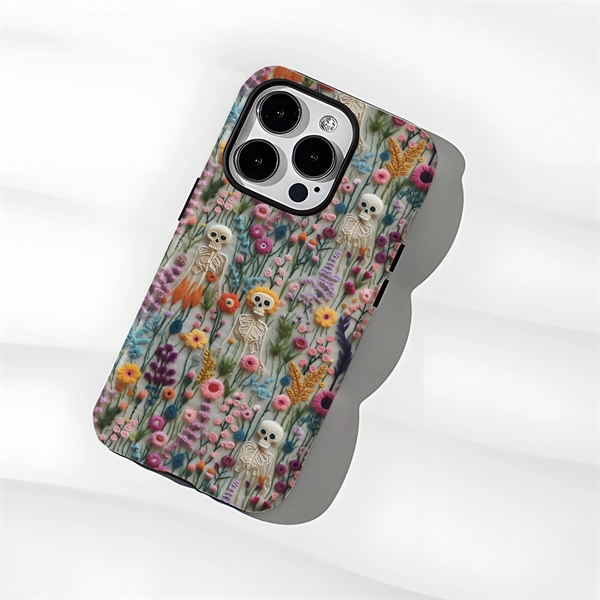 Halloween Skull Ghost Hard Phone Case for iPhone 17 / 16 / 15