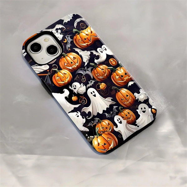 Halloween Skull Ghost Hard Phone Case for iPhone 17 / 16 / 15